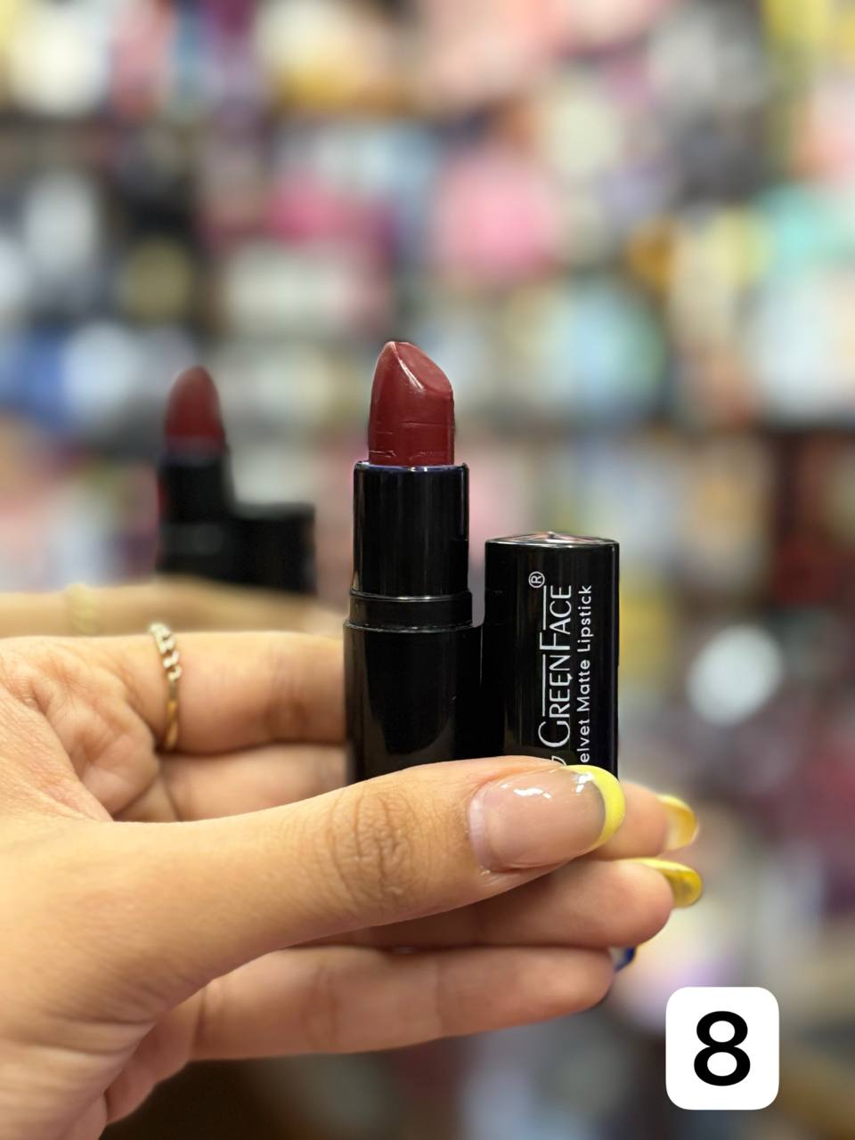 رژ لب جامد گرین فیس سری Velvet Matte شماره ۸