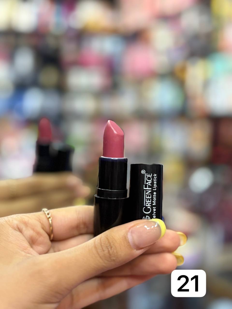 رژ لب جامد گرین فیس سری Velvet Matte شماره 21